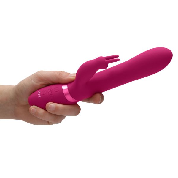 Vive Amoris Pink Rabbit Vibrator With Stimulating Beads BondageBox UK