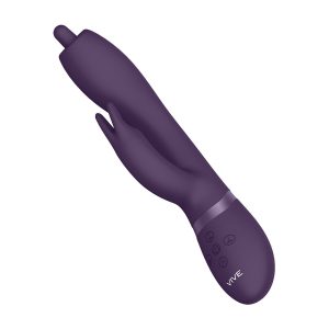 Vive Nilo Purple Pinpoint Rotating G Spot Rabbit BondageBox UK