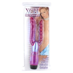 XCEL Double Penetrating Vibrator BondageBox UK