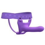 Zoro Silicone Strap on System With Waistbands Purple 5.5 Inch BondageBox UK
