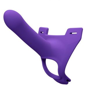 Zoro Silicone Strap on System With Waistbands Purple 5.5 Inch BondageBox UK